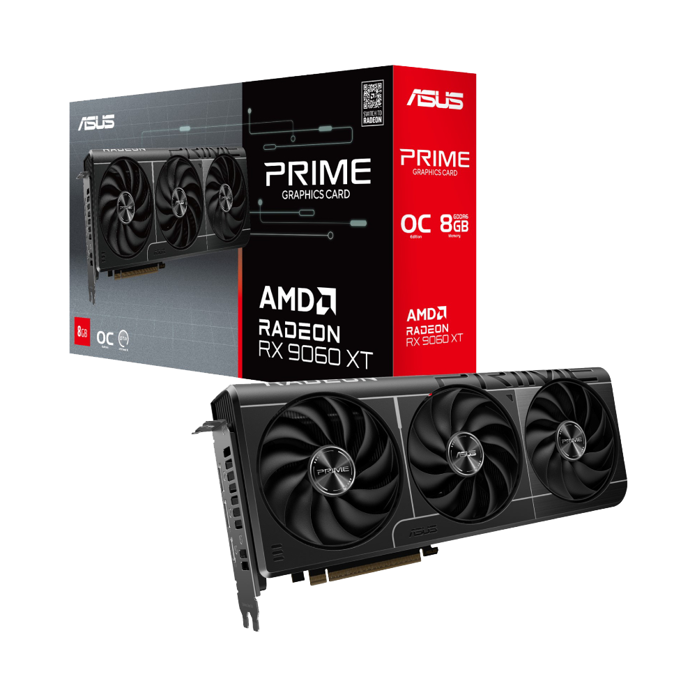 Видеокарта ASUS PRIME-RX9060XT-O8G (90YV0MI0-M0NA00)