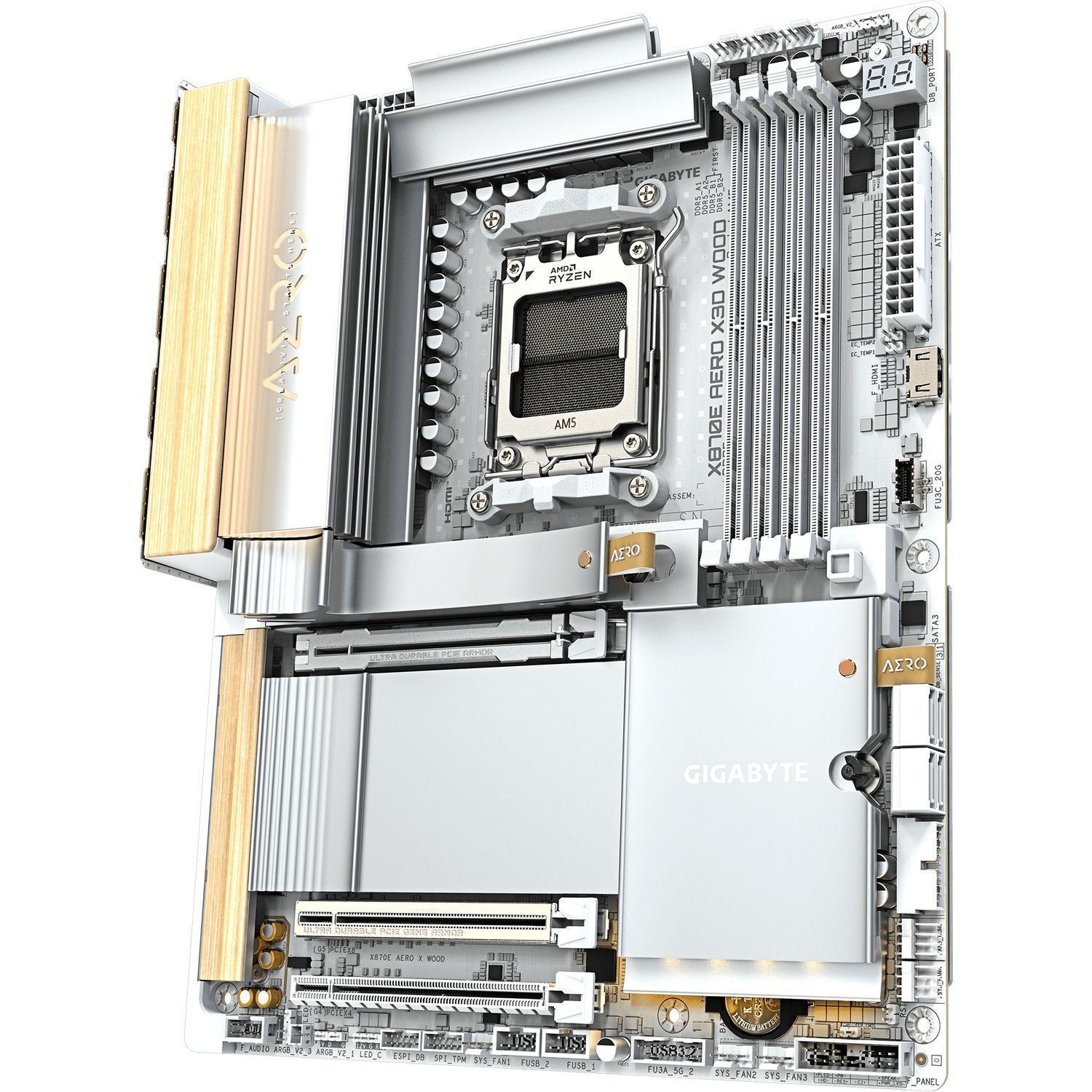 Материнская плата GIGABYTE X870E AERO X WOOD